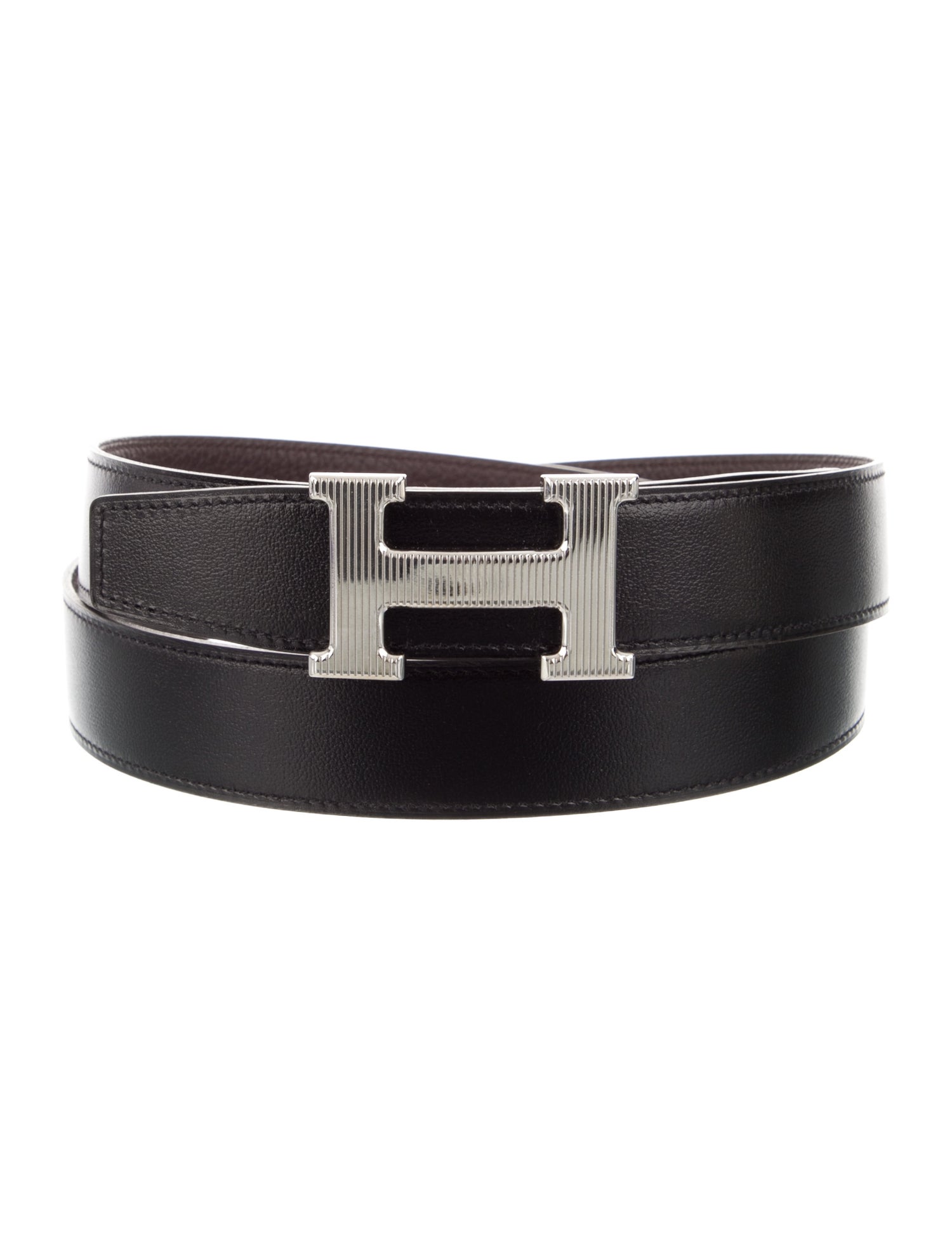 Hermès Reversible 32 mm H Strié Belt Kit
