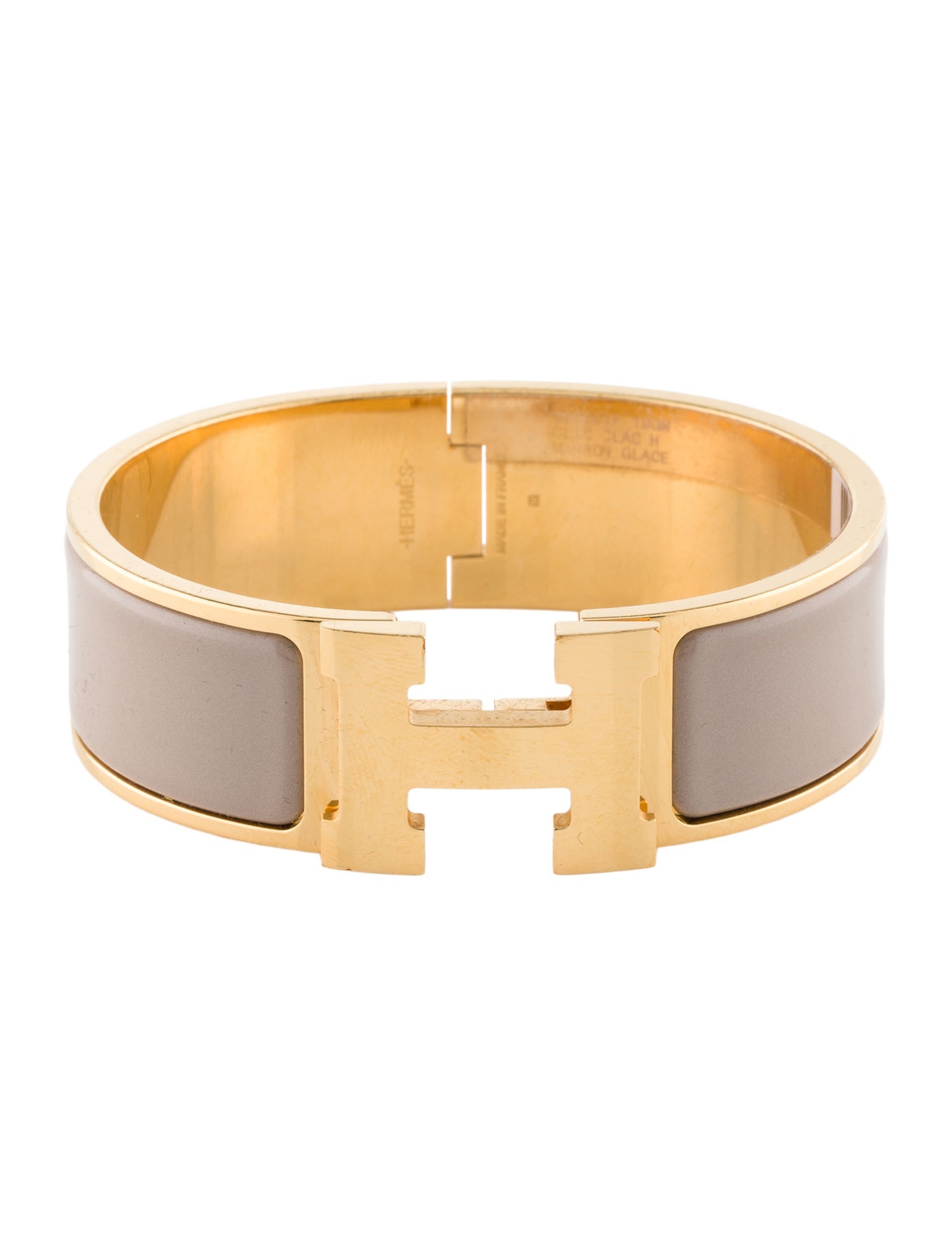 Hermès Enamel Clic Clac H Bangle Bracelet