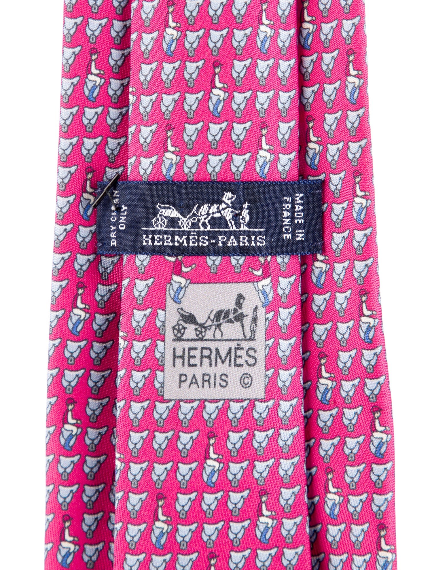Hermès Silk Printed Tie