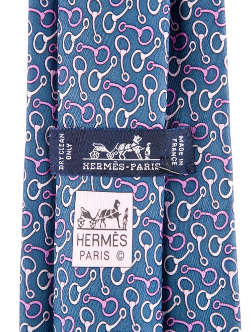 Hermès Printed Silk Tie