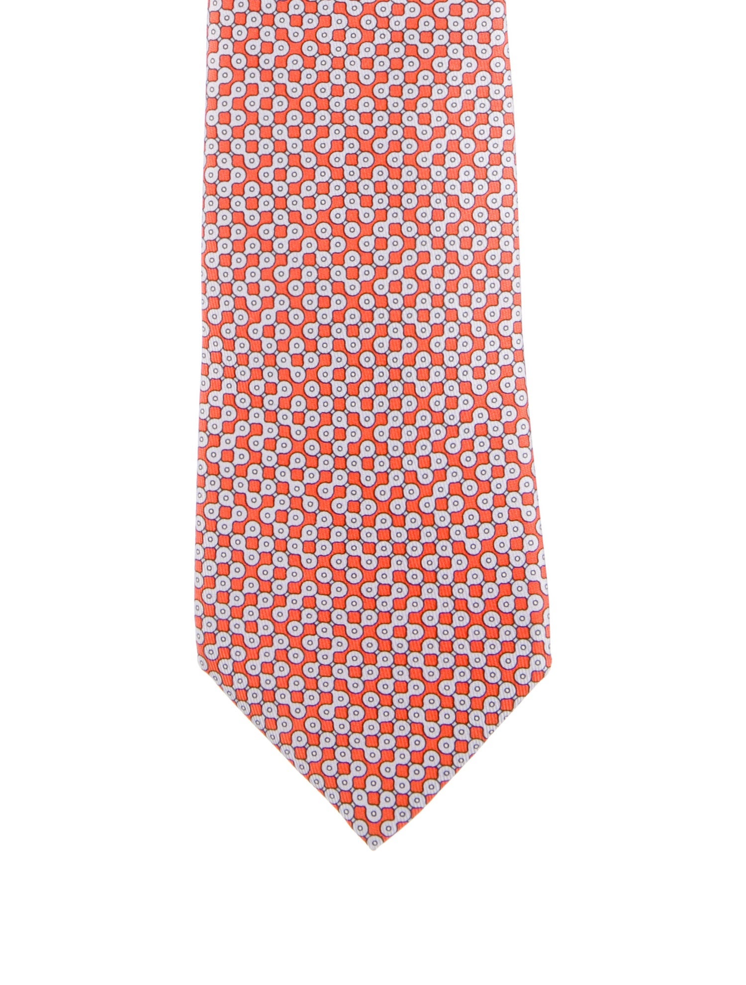 Hermès Printed Silk Tie