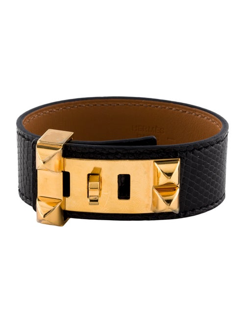 Hermès Collier de Chien 24 Lizard Wrap Bracelet
