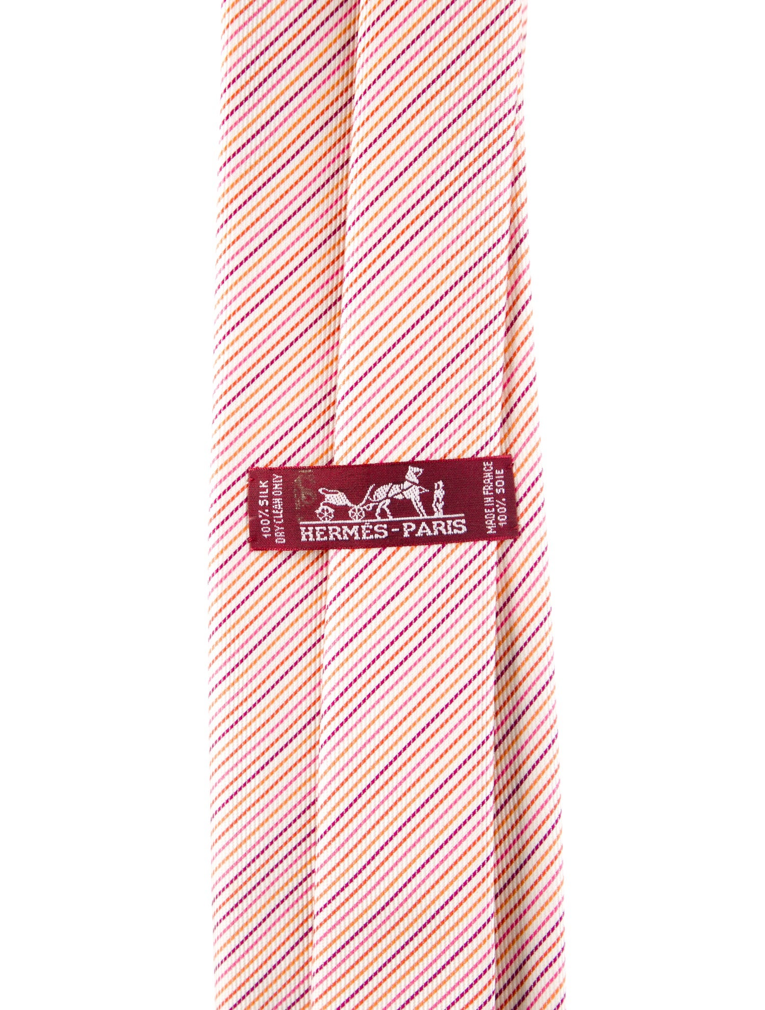 Hermès Striped Silk Tie