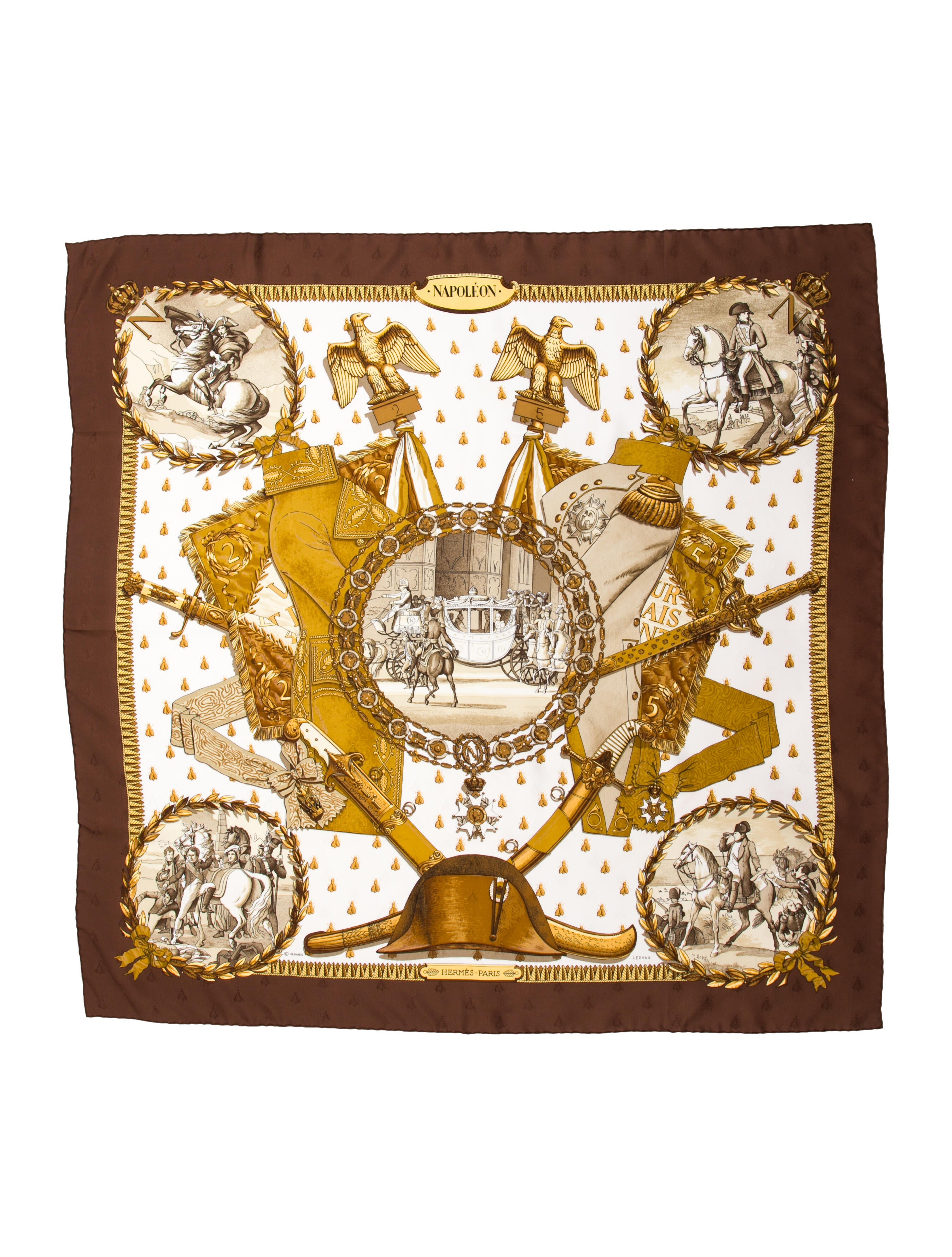 Hermès Napolean Jacquard Silk Scarf