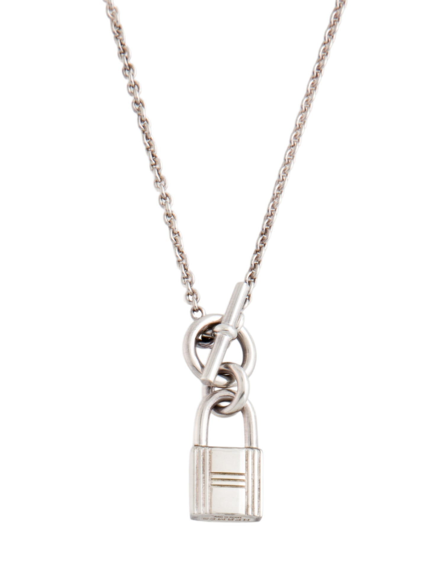 Hermès Cadenas Kelly Lock Pendant Necklace