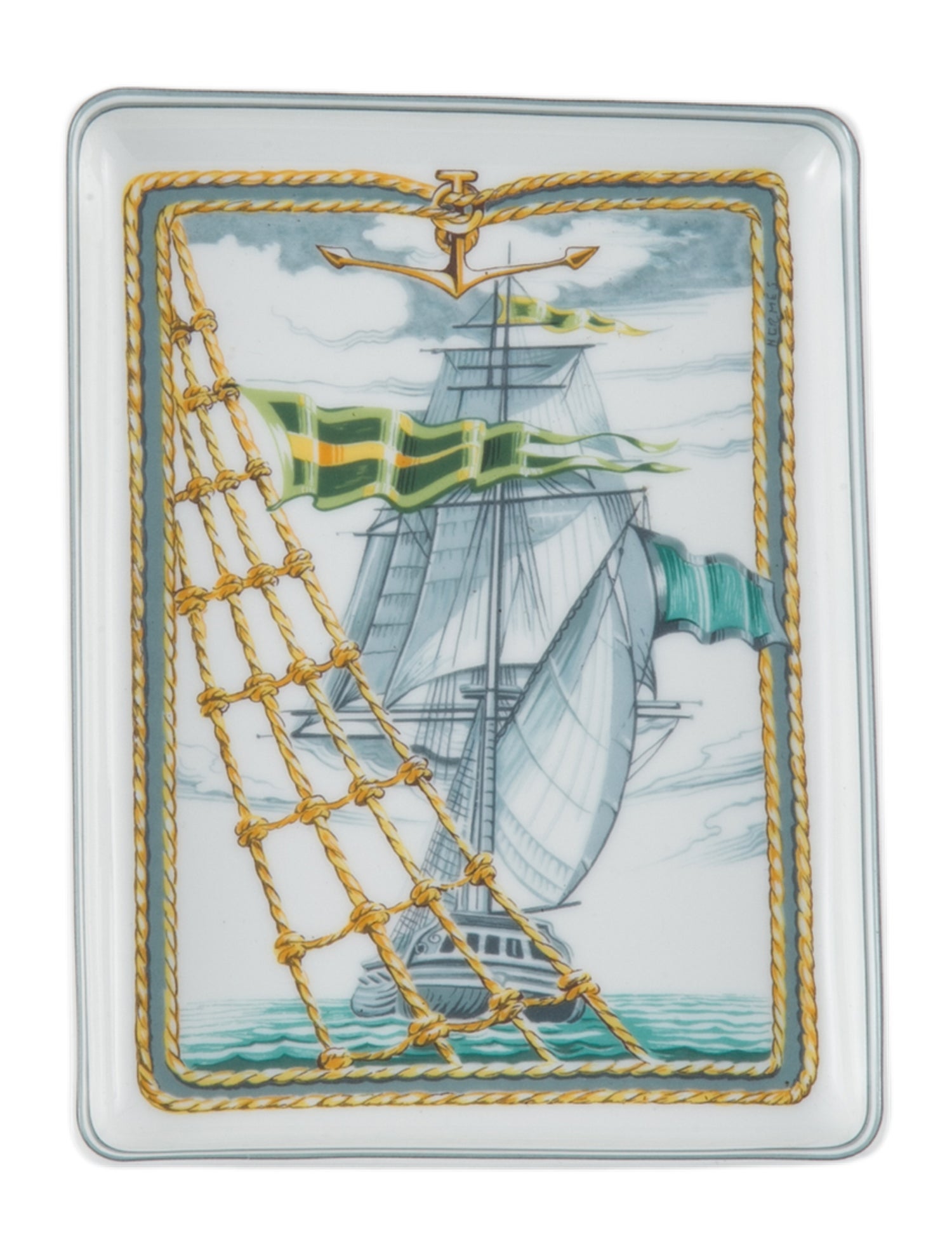 Hermès Patchwork Bourrasque Small Tray