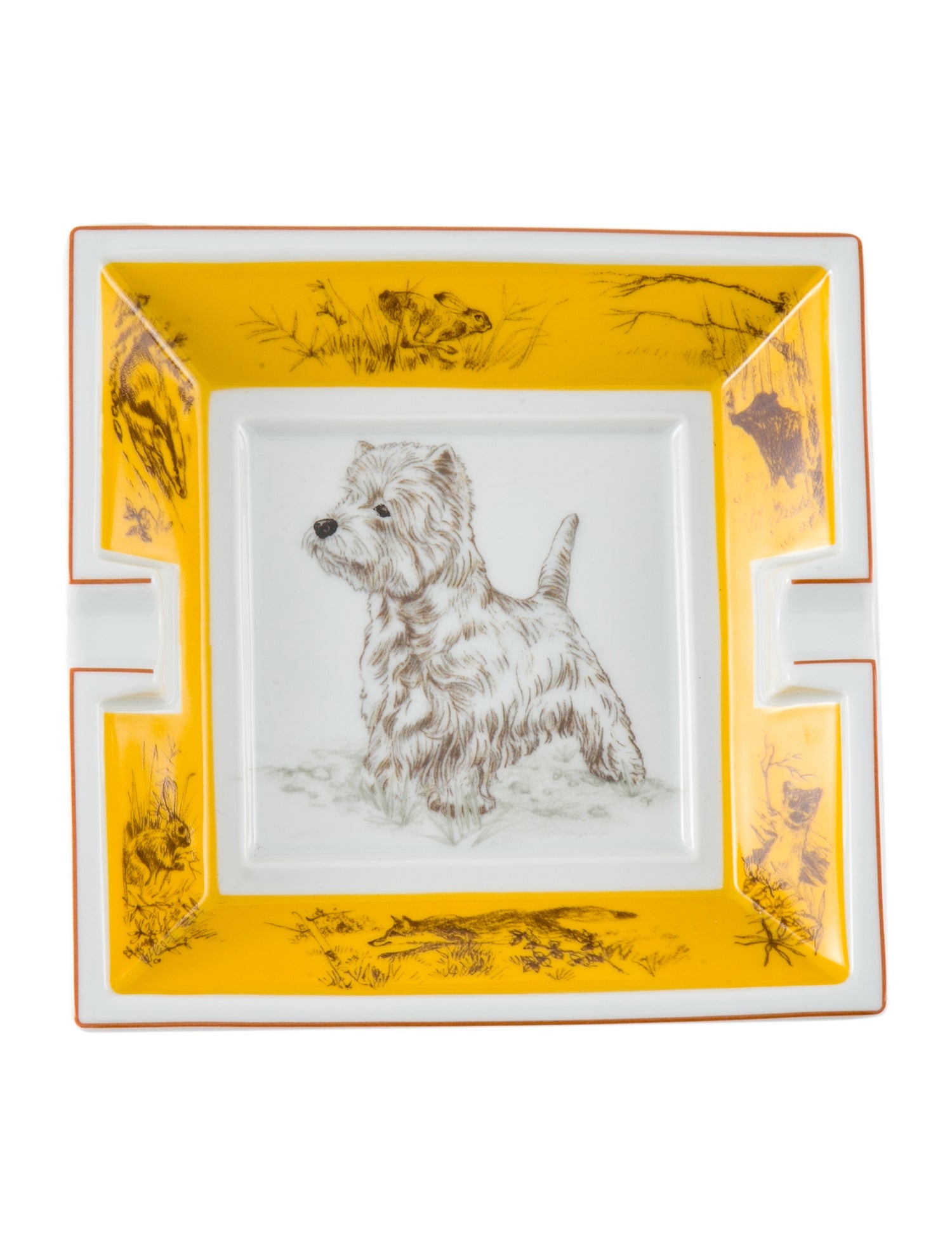 Hermès West Highland White Terrier Ashtray