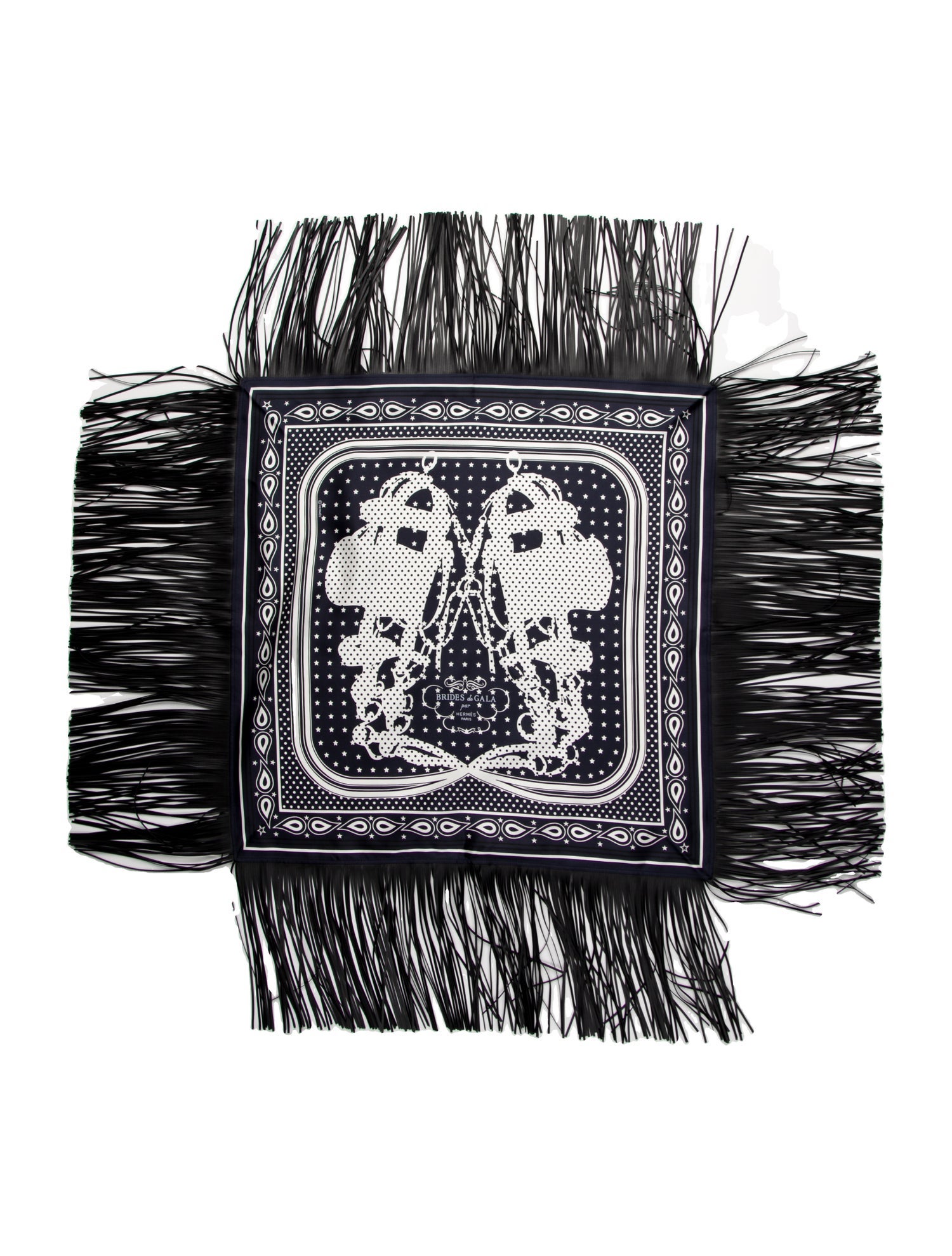 Hermès Brides de Gala Folk Bandana Silk Scarf