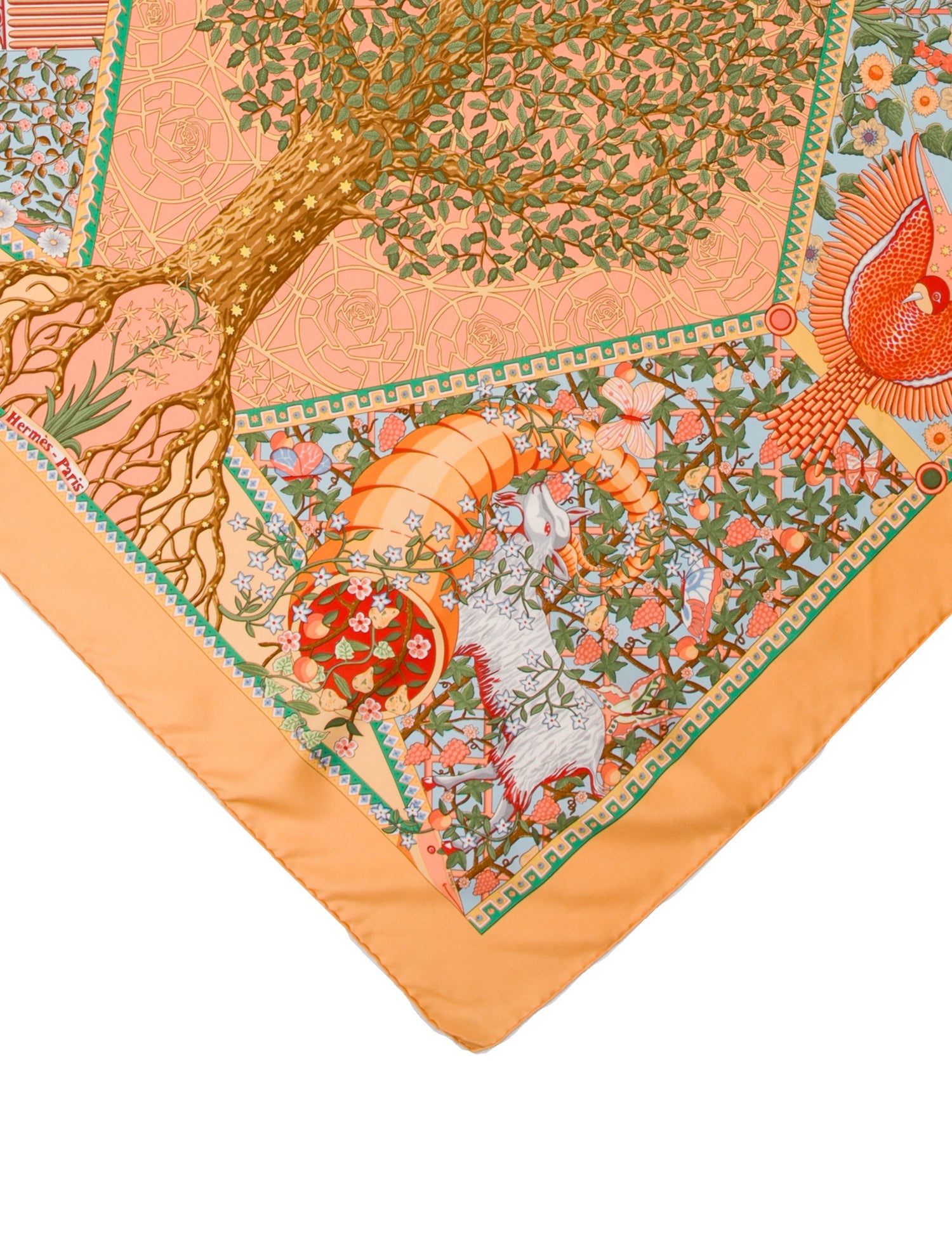 Hermès Axis Mundi Silk Scarf