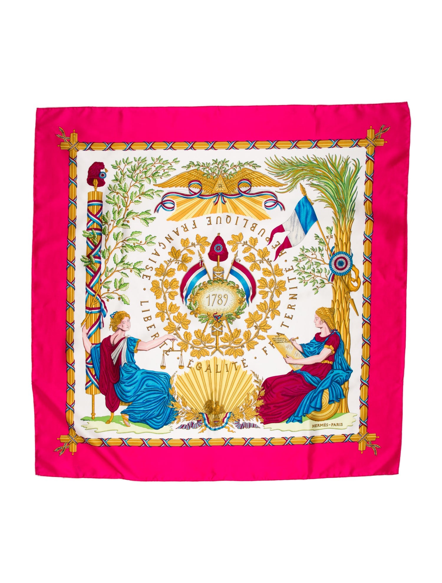 Hermès Liberte Egalite Fraternite 1789 Silk Scarf