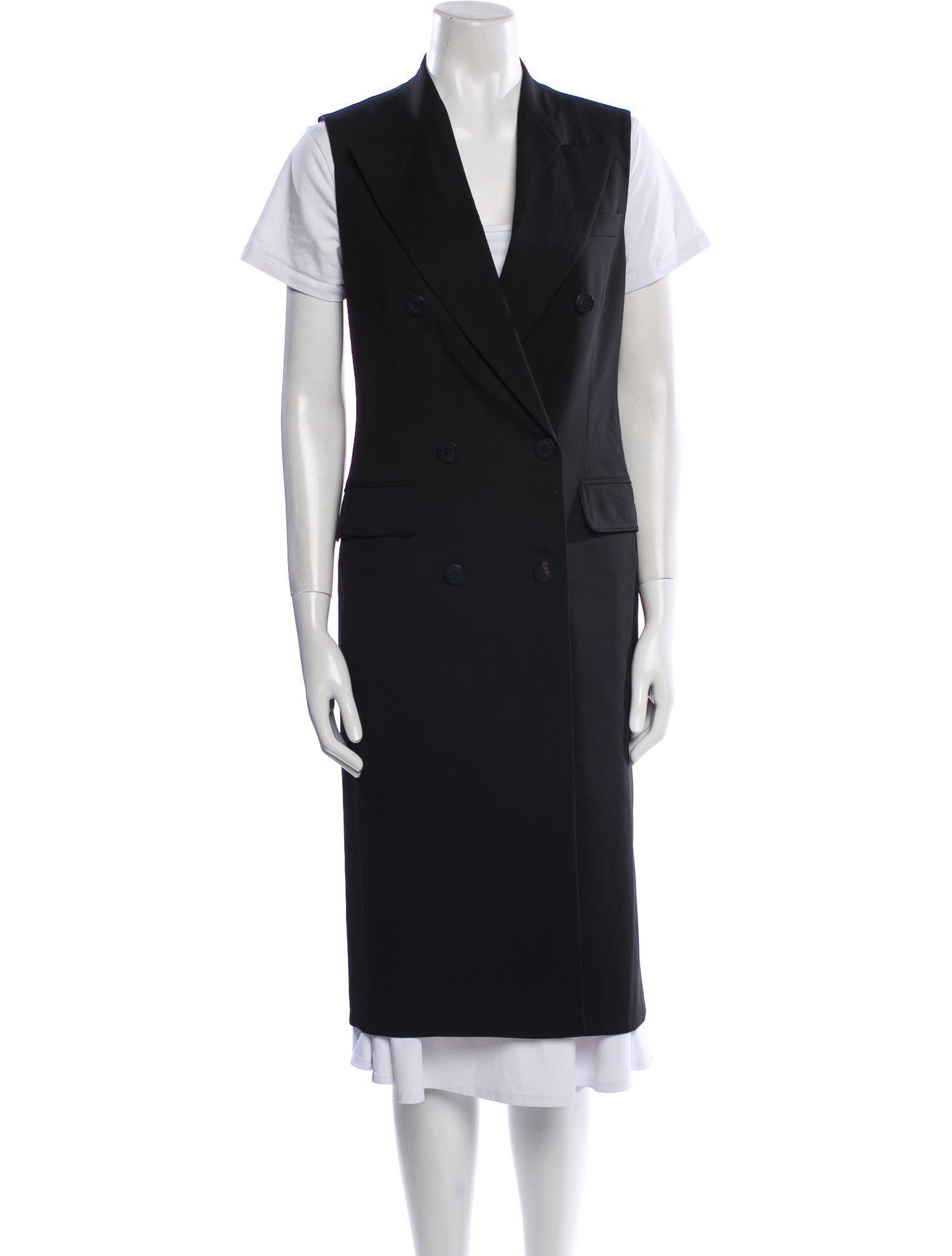 Hermès Virgin Wool Midi Length Dress