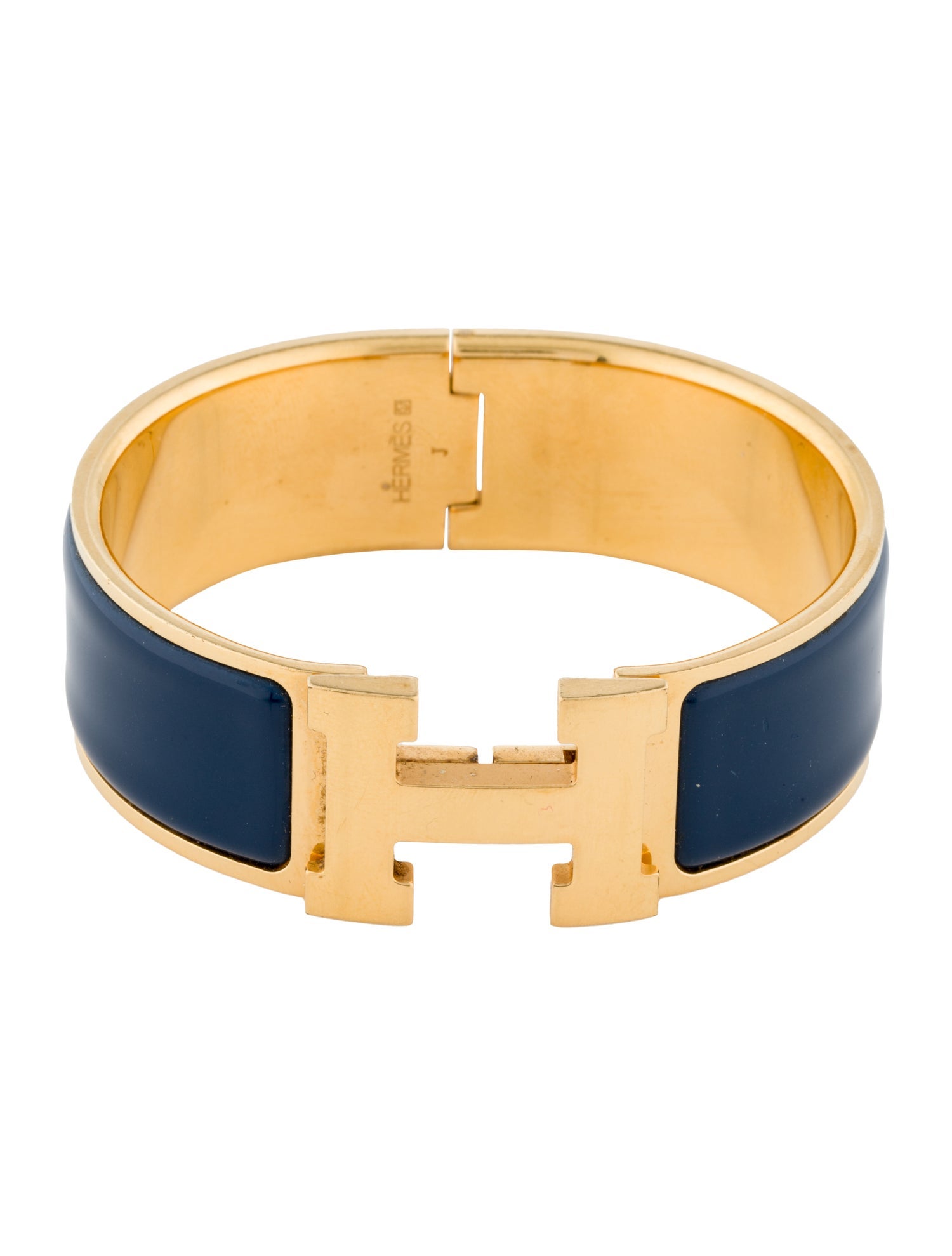 Hermès Enamel Clic Clac H Bangle Bracelet