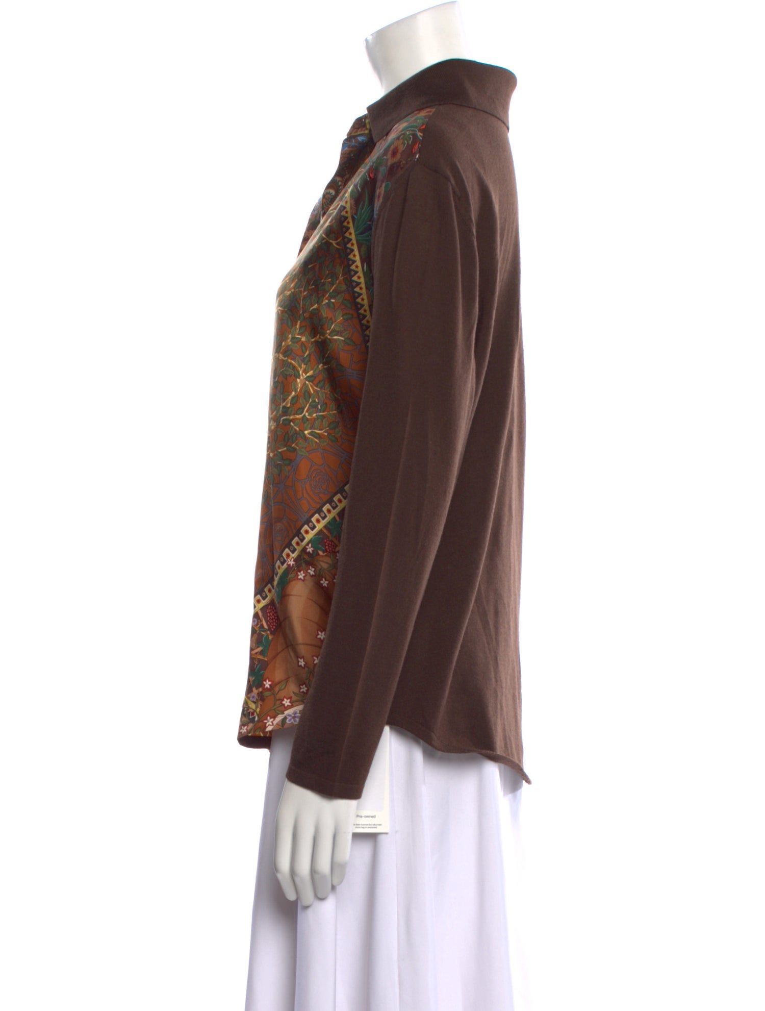 Hermès Vintage Late 1990's - Early 2000's Button-Up Top