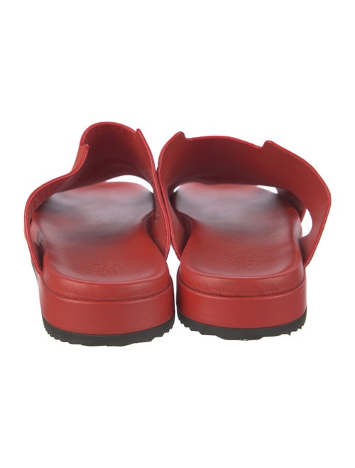 Hermès H Logo Suede Slides