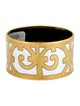 Hermès Extra Wide Enamel Bangle Bracelet