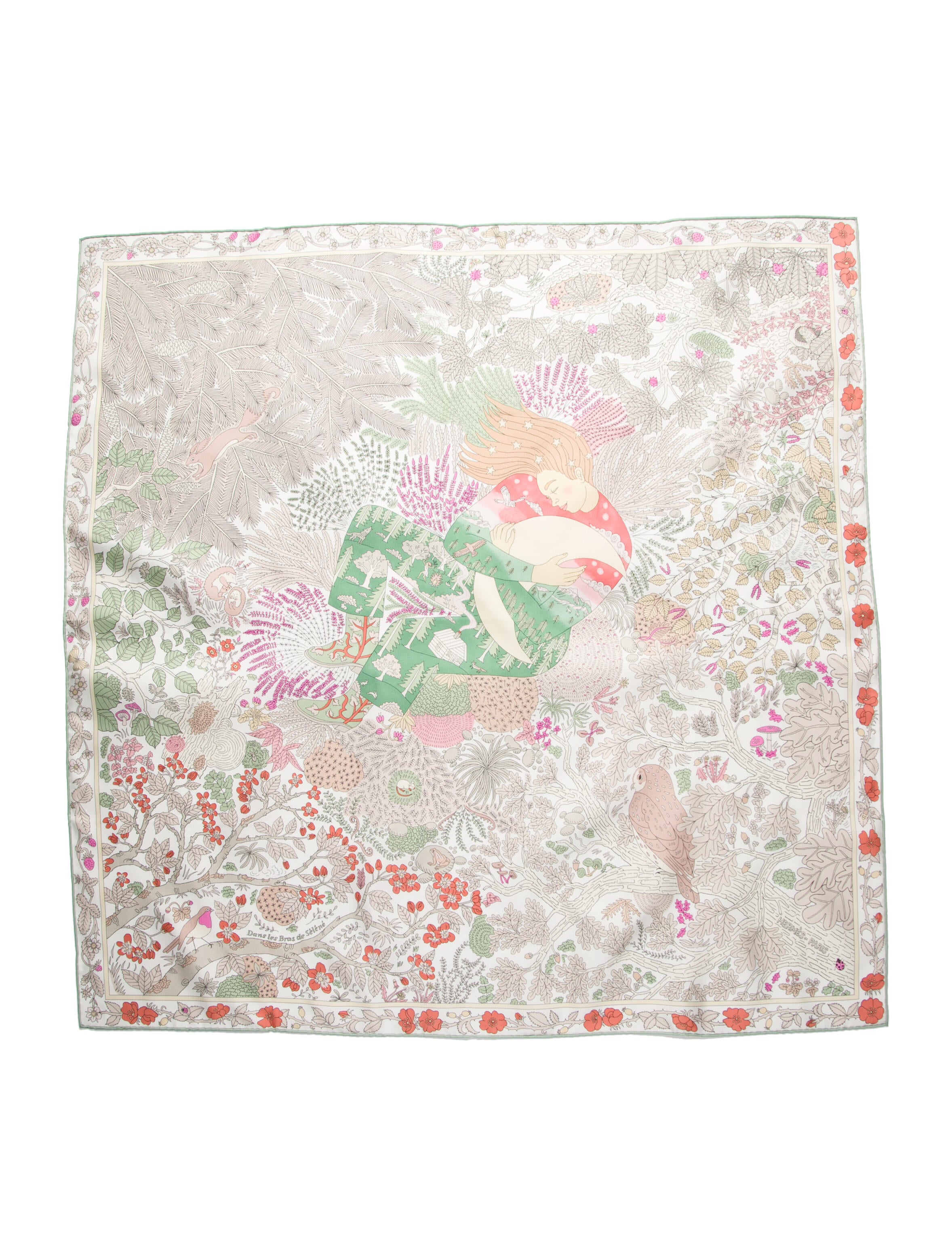 Hermès Dans les Bras de Selene Silk Scarf w/ Tags