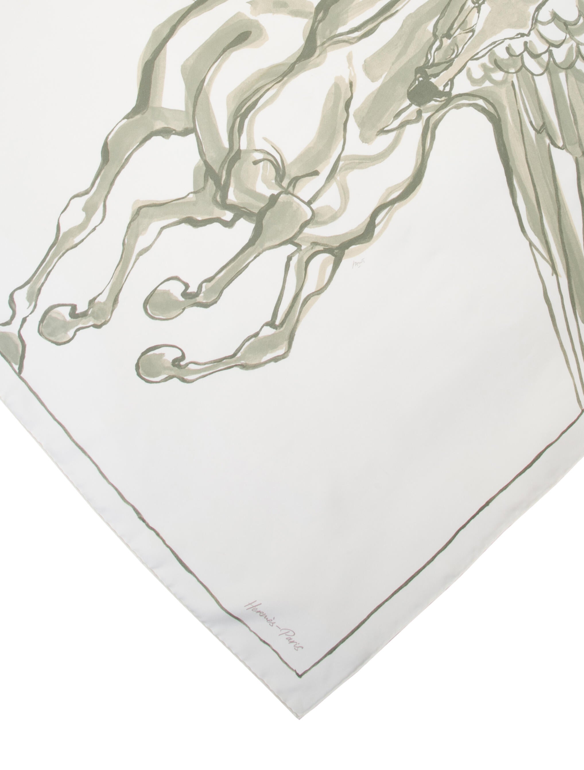 Hermès Libre Comme Pegase Silk Scarf w/ Tags