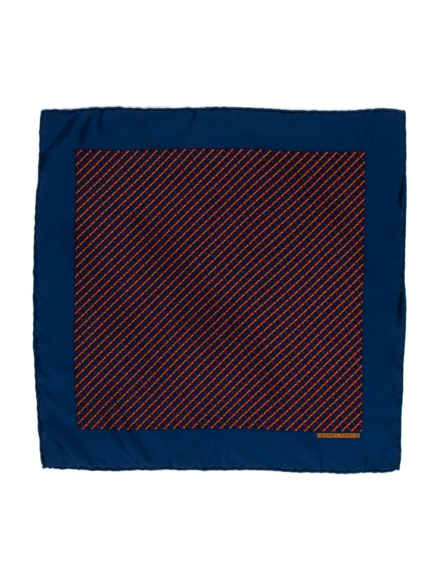 Hermès Printed Silk Pocket Square