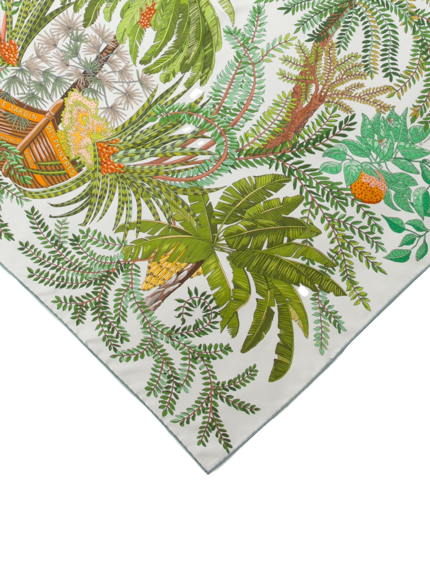 Hermès Le Jardin Des Peintres Double Face Silk Scarf