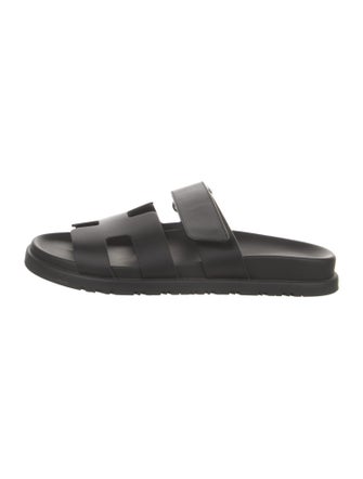 Hermès Chypre Leather Slides