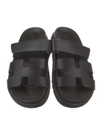 Hermès Chypre Leather Slides