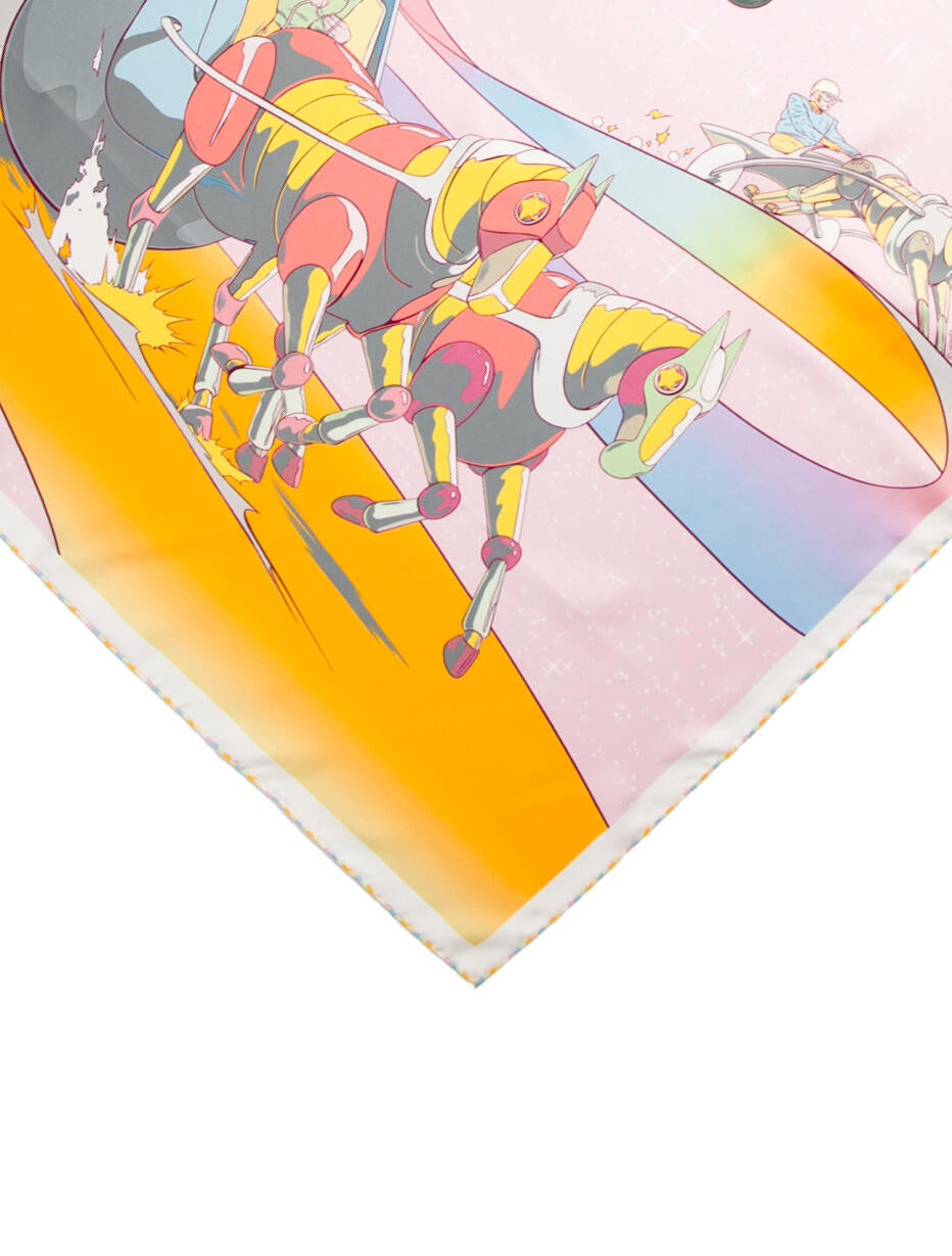 Hermès Space Derby Silk Scarf w/ Tags