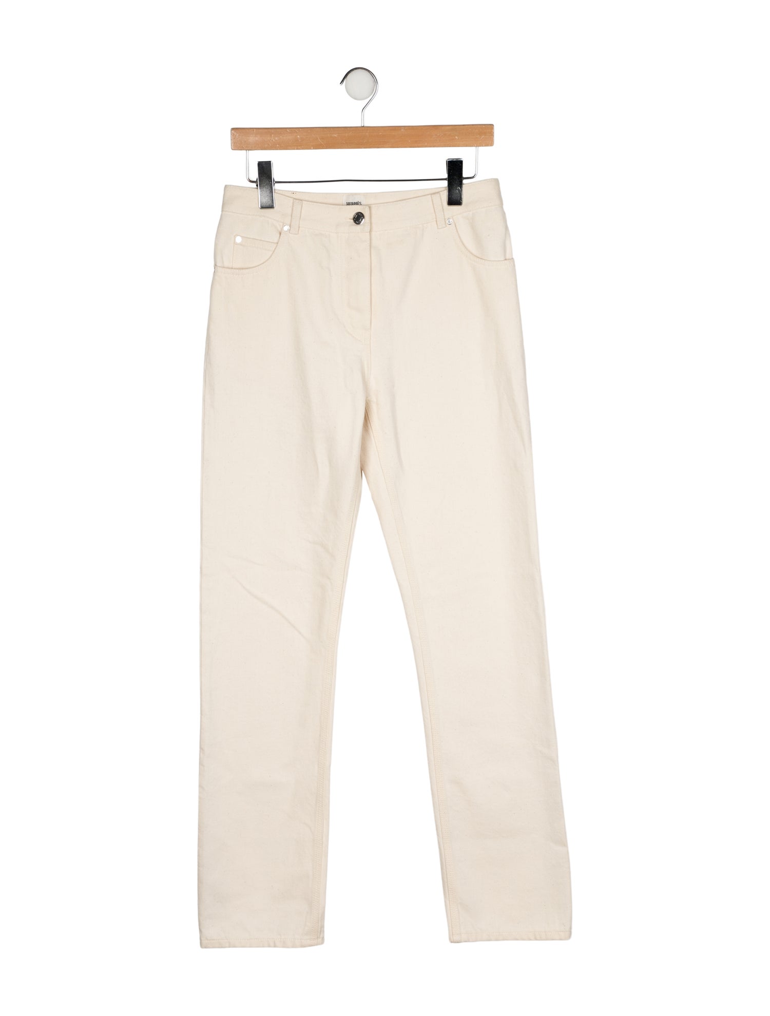 Hermès High-Rise Straight Leg Jeans