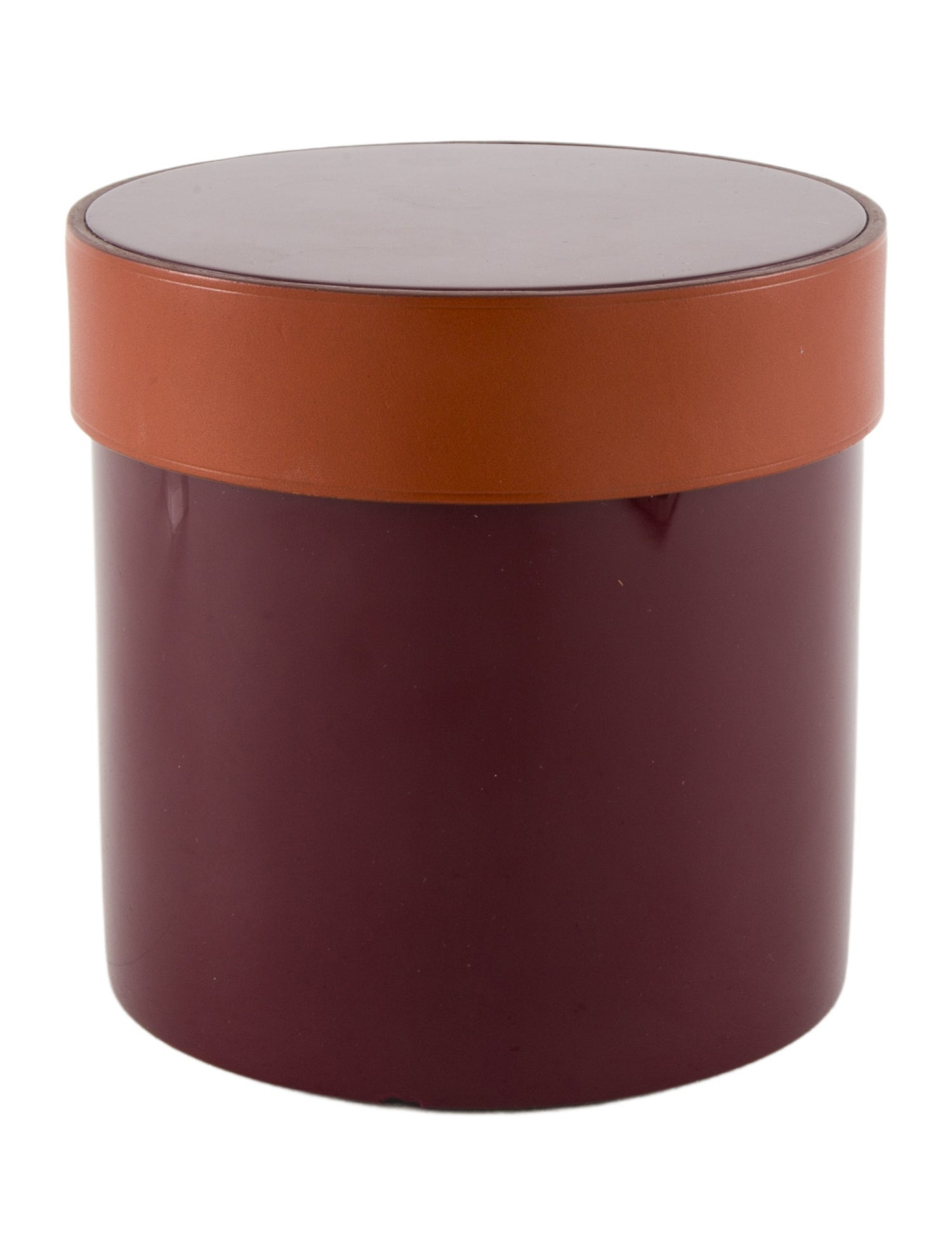Hermès Lacquer Round Covered Box