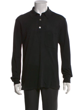 Hermès Collar Long Sleeve Polo Shirt