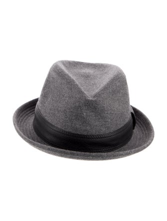 Hermès Leather-Trimmed Wool Fedora