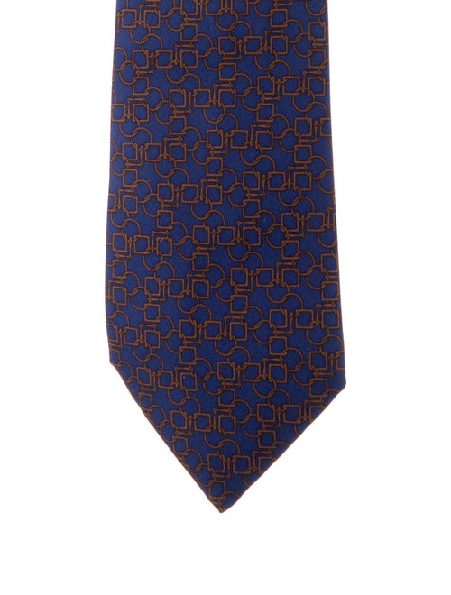 Hermès Printed Silk Tie