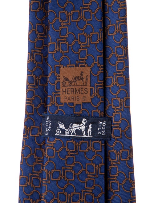 Hermès Printed Silk Tie