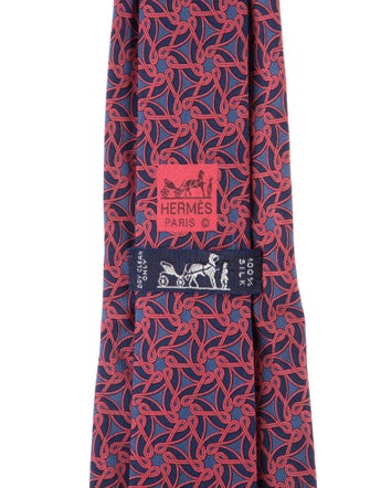 Hermès Silk Patterned Tie