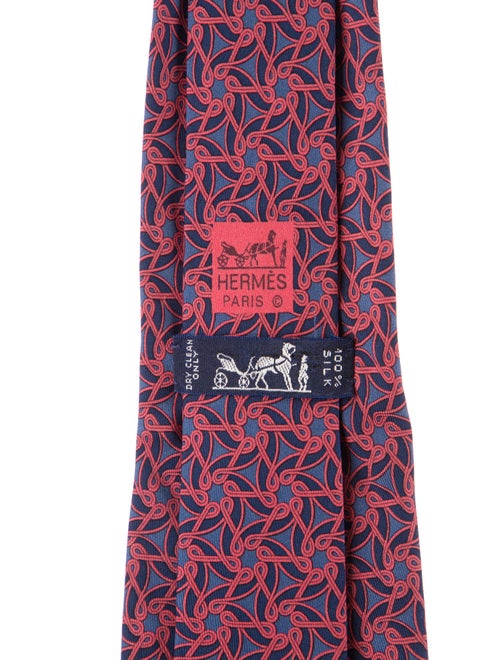 Hermès Silk Patterned Tie