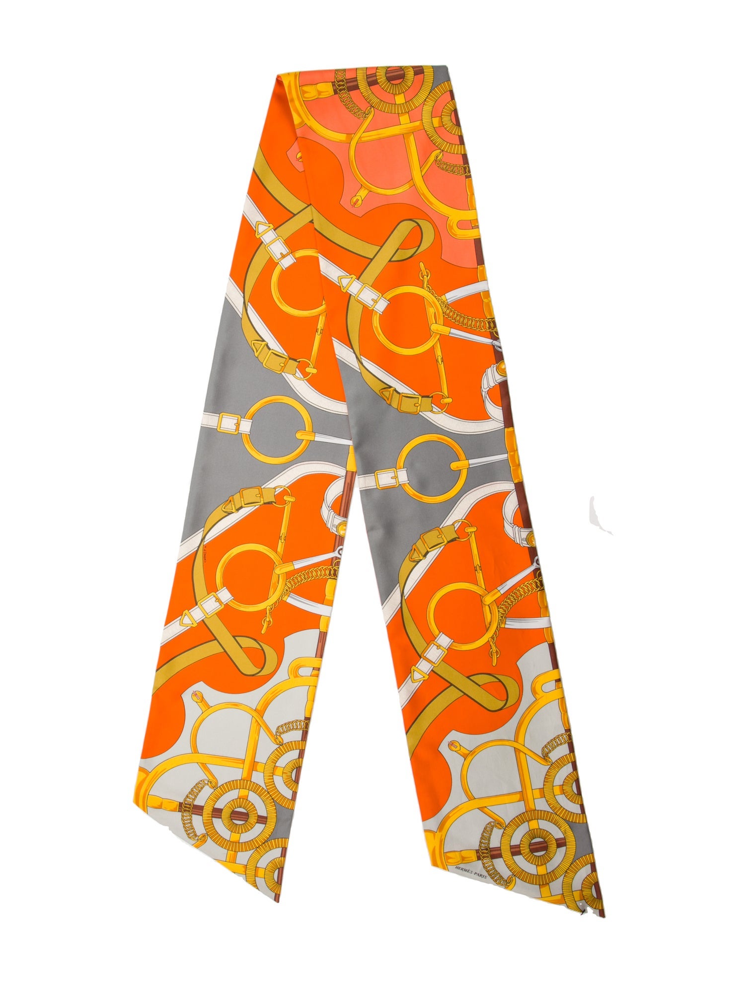 Hermès Eperon d'Or Remix Maxi Silk Twilly Scarf