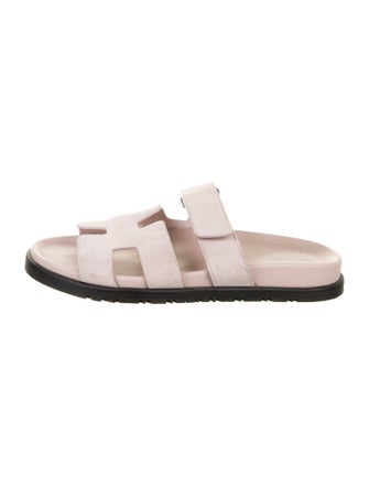 Hermès Chypre Suede Slides