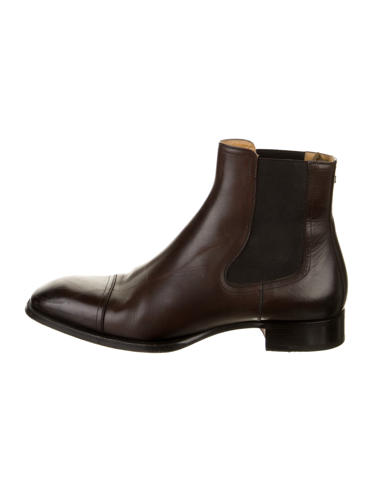 Hermès H Logo Leather Chelsea Boots