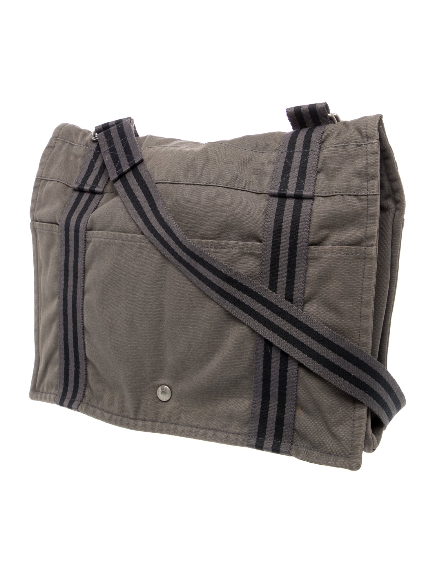 Hermès Toile Fourre-Tout Besace MM