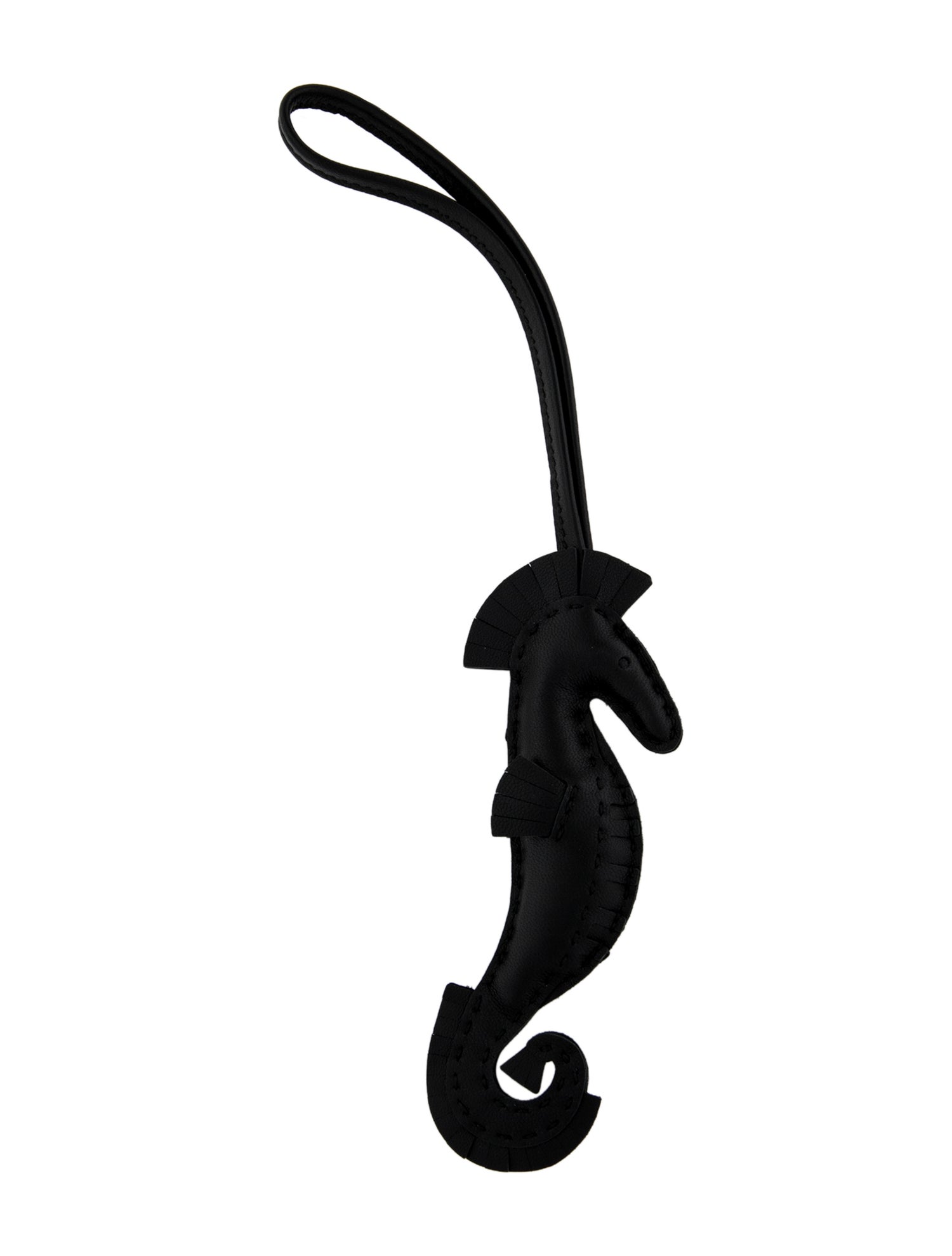 Hermès 2024 Milo So Black Hippo Seahorse Bag Charm