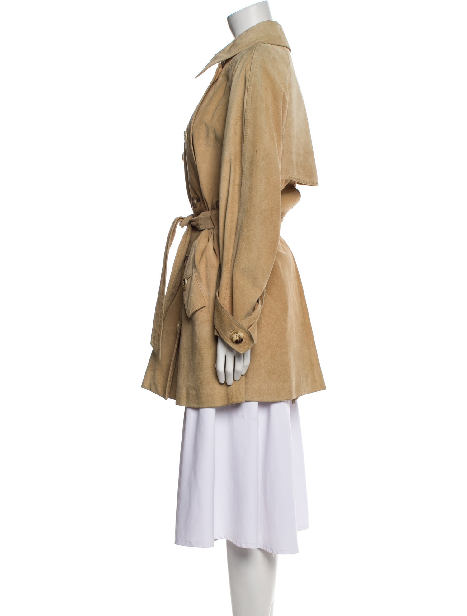 Hermès Suede Trench Coat