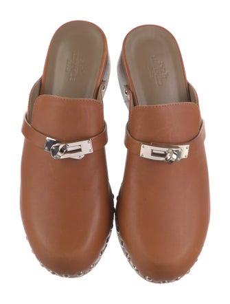 Hermès Carlotta Leather Mules