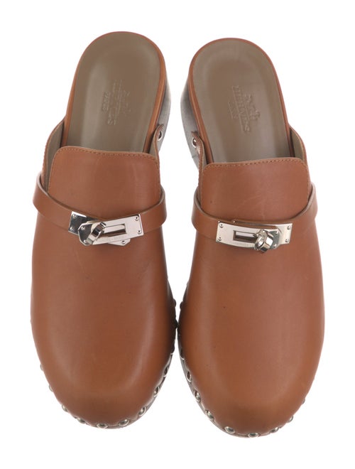 Hermès Carlotta Leather Mules