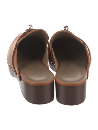 Hermès Carlotta Leather Mules