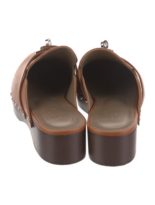 Hermès Carlotta Leather Mules