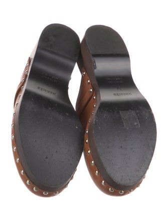 Hermès Carlotta Leather Mules