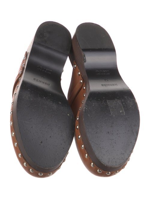 Hermès Carlotta Leather Mules