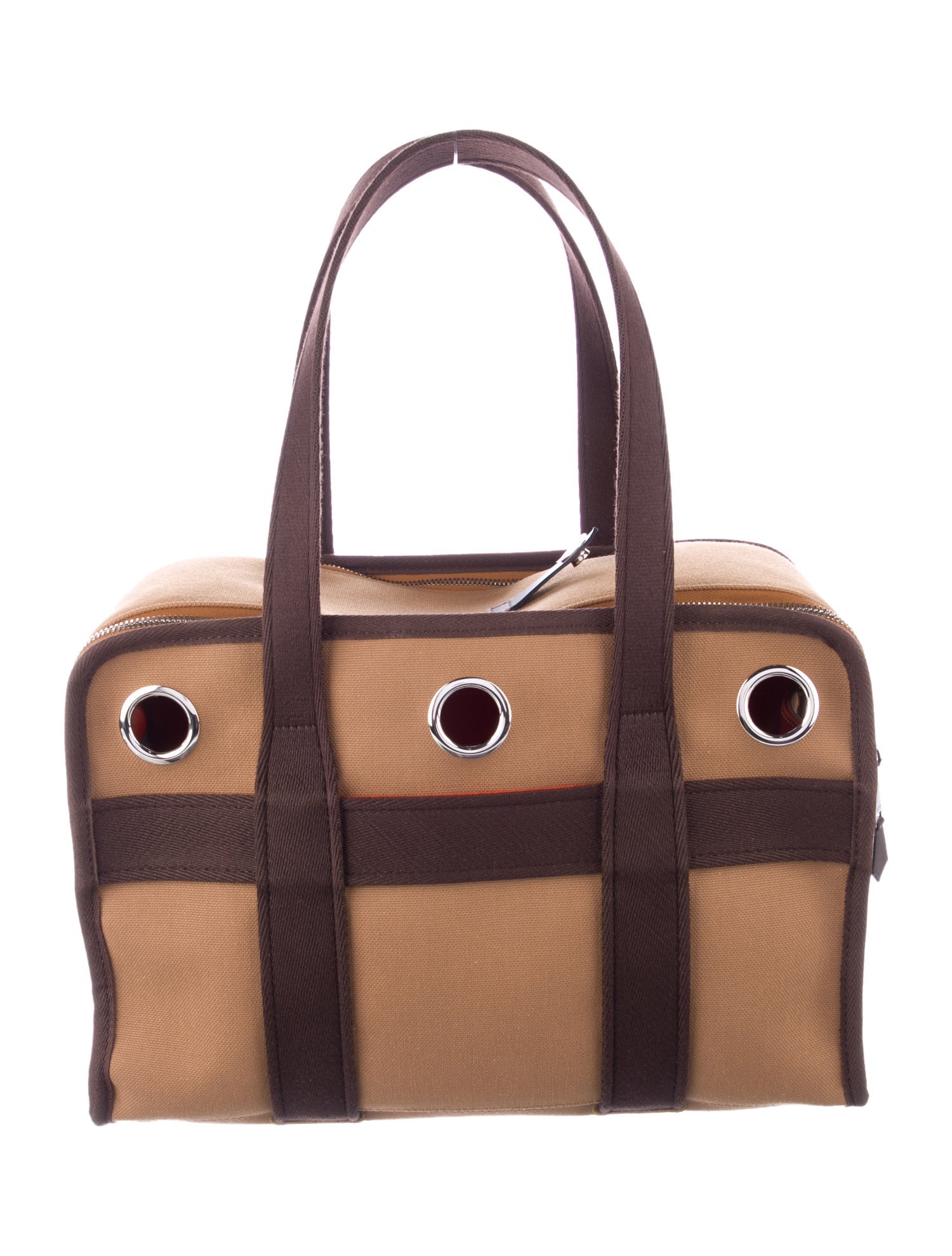 Hermès Toile Carrying Bag for Small Dogs