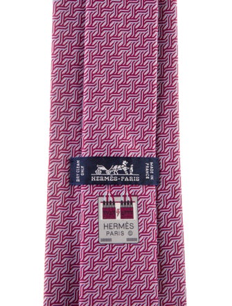 Hermès Silk Pattern Tie