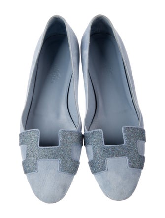 Hermès Nice Suede Ballet Flats