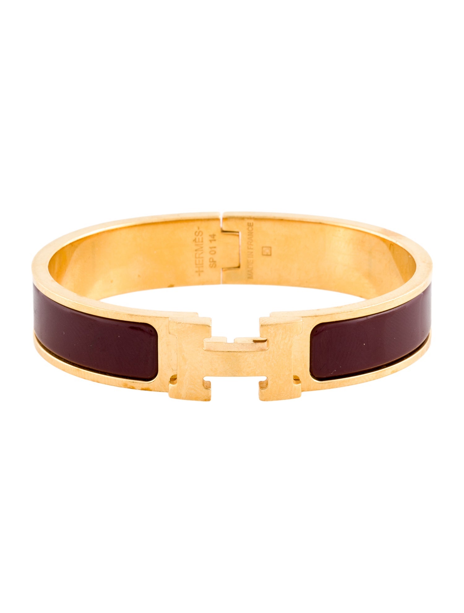 アクセサリー Hermes leather bangles Sellier bangle - Beige | Hermès USA